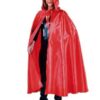 Deluxe Hooded Cloak - Red