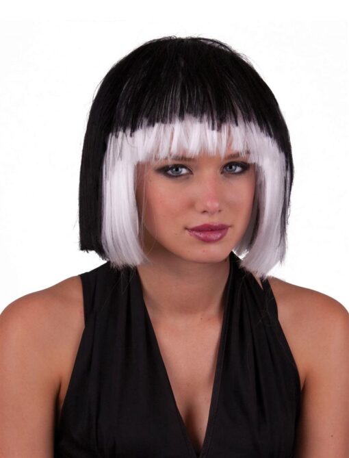 Black / White Bob Wig , Cruella / Pop Star