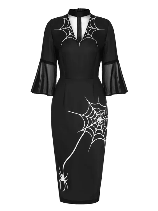 Spider Web Dress , UK 10 - Image 2